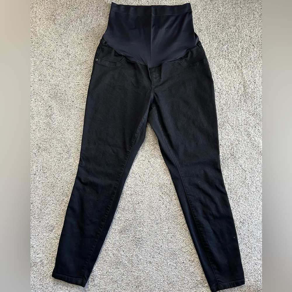 Sonoma maternity black jeggings size 14